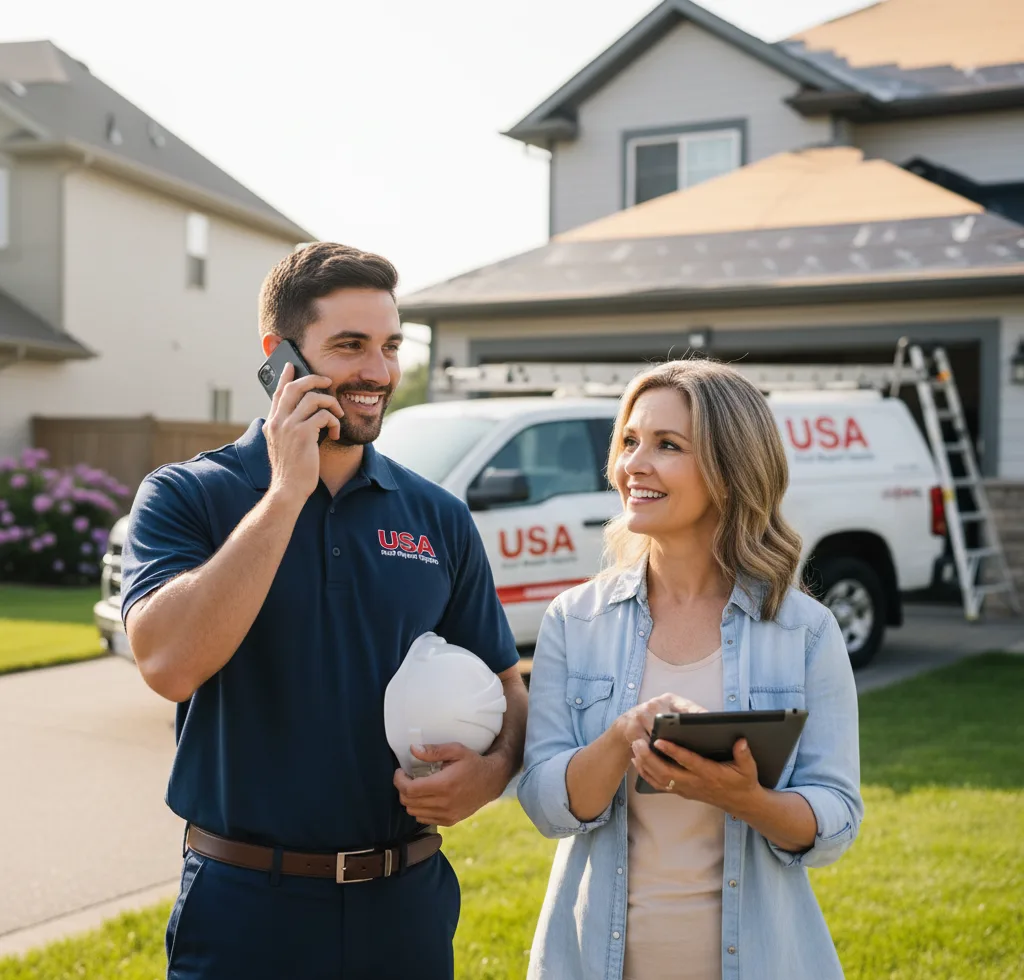 USA Roof Repair Experts customer support in Moxee